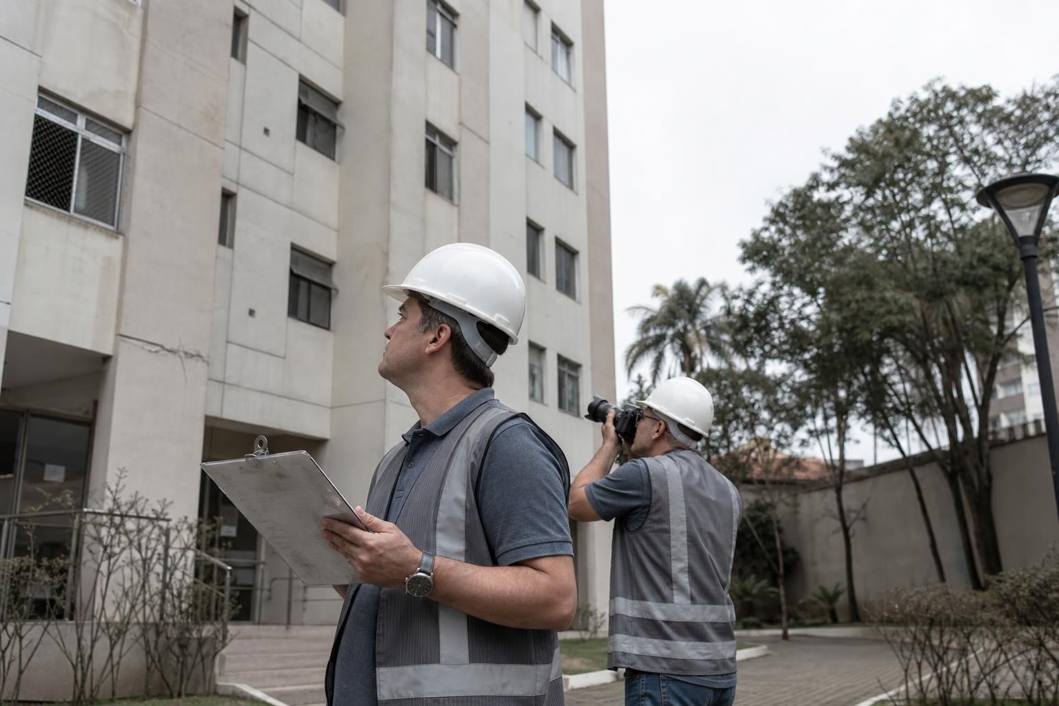 Inspeção predial de fachada em condomínio residencial em Sorocaba